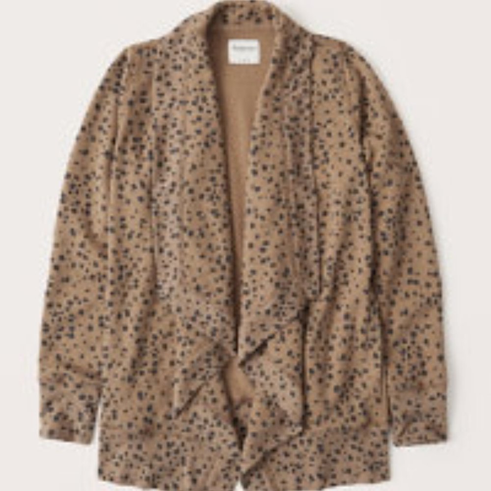 Abercrombie & Fitch Tan and Black Cardigan
